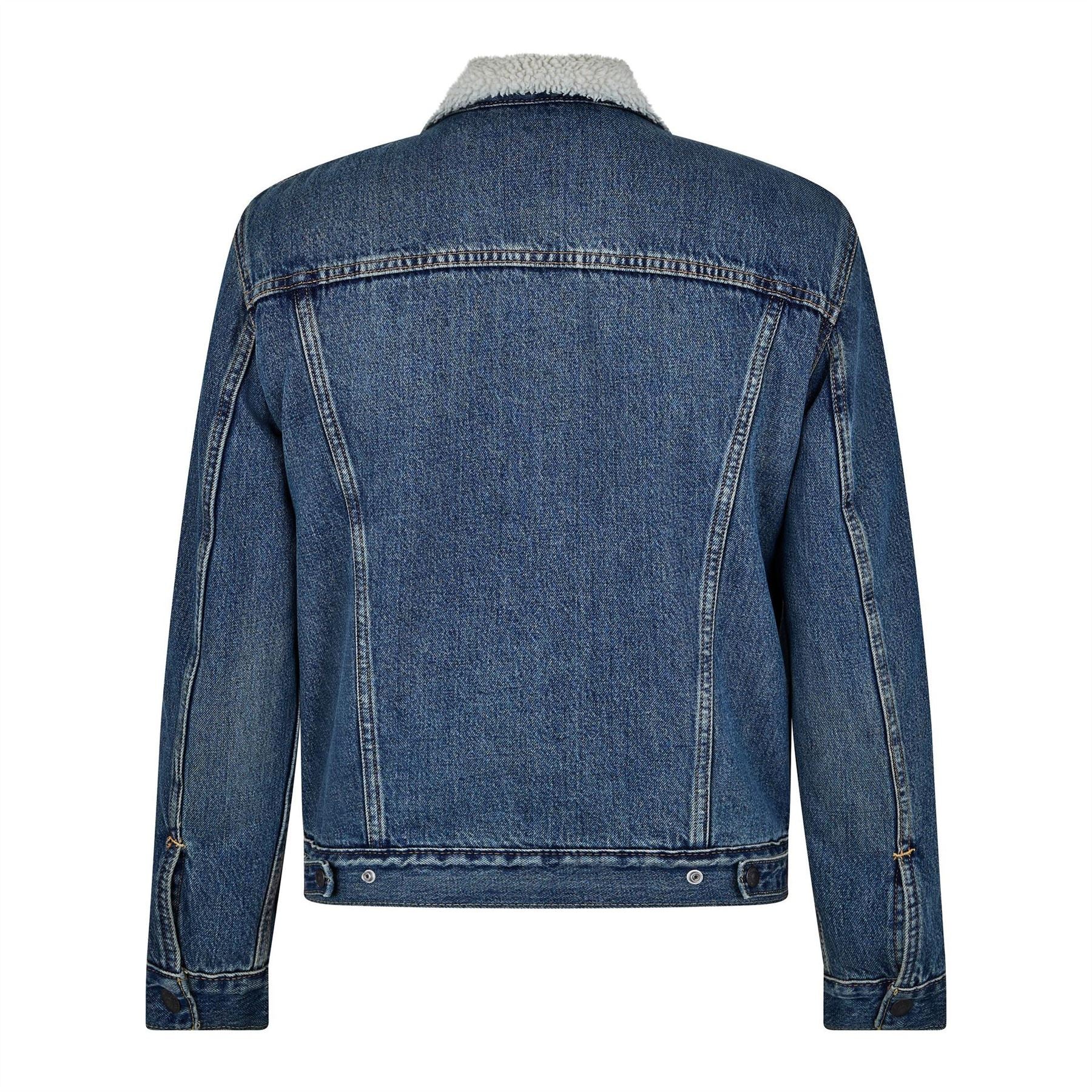 Levis Type 3 Sherpa Cotton Mix Long Sleeve Denim Jacket