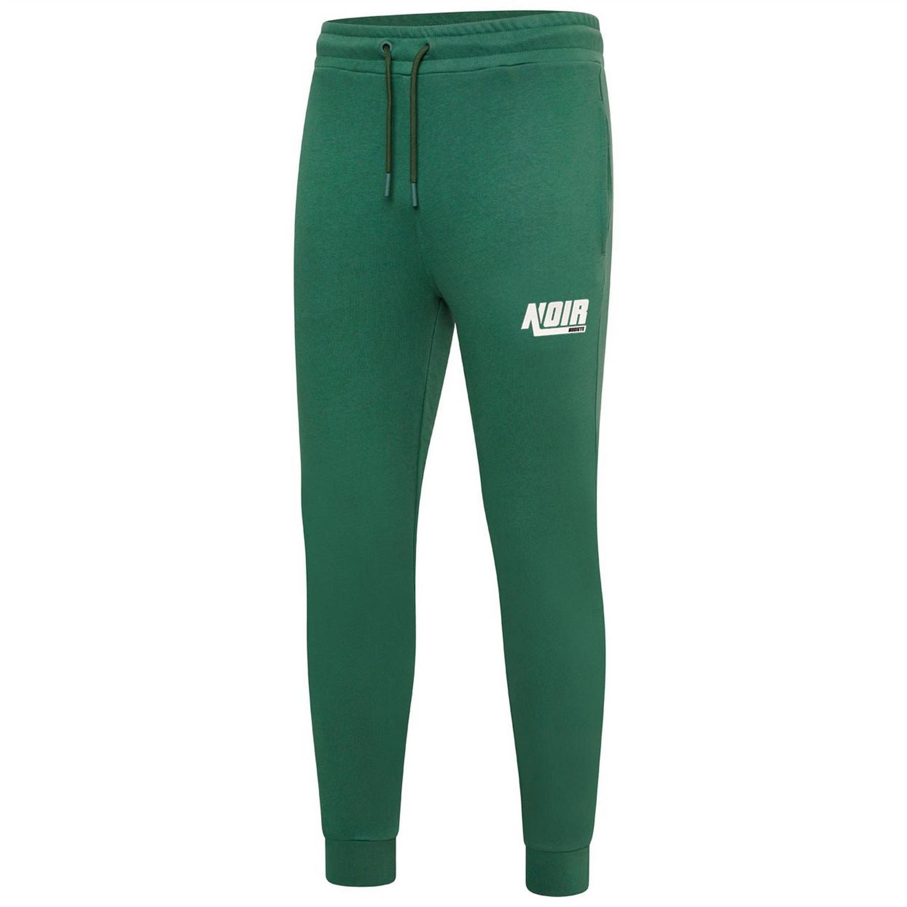Societe Noir Sentier Wordmark Solid Patterned Slim Joggers