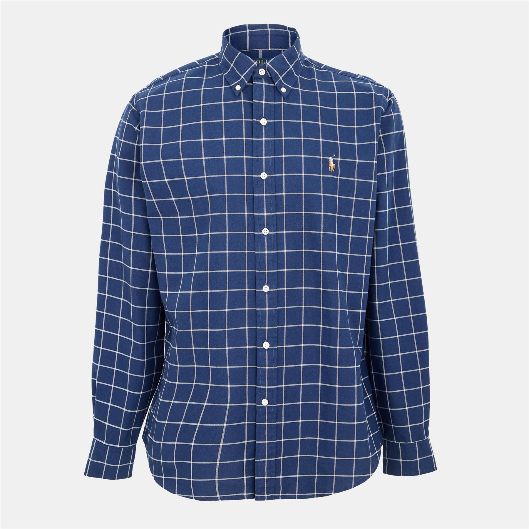 Polo Ralph Lauren Button Placket Check Collared Long Sleeve Shirt