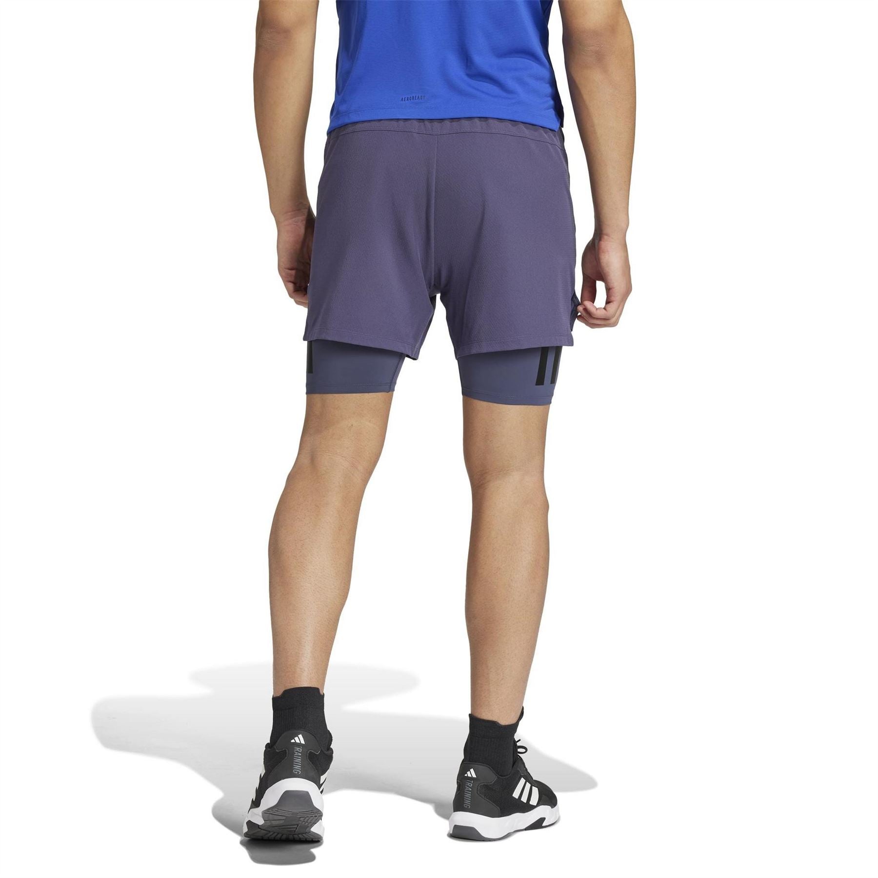 adidas Mens Power Workout Two In One Shorts