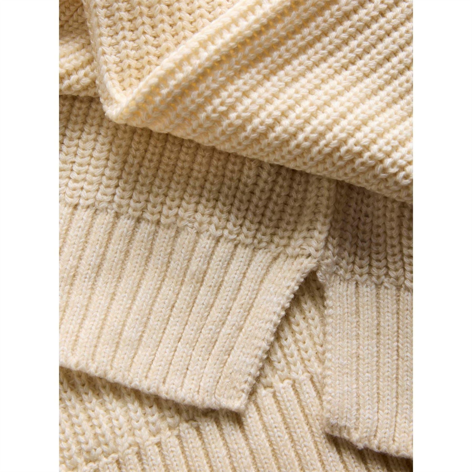 JJXX Crew Neck Ribbed Collar Raglan Sleeve Sweater