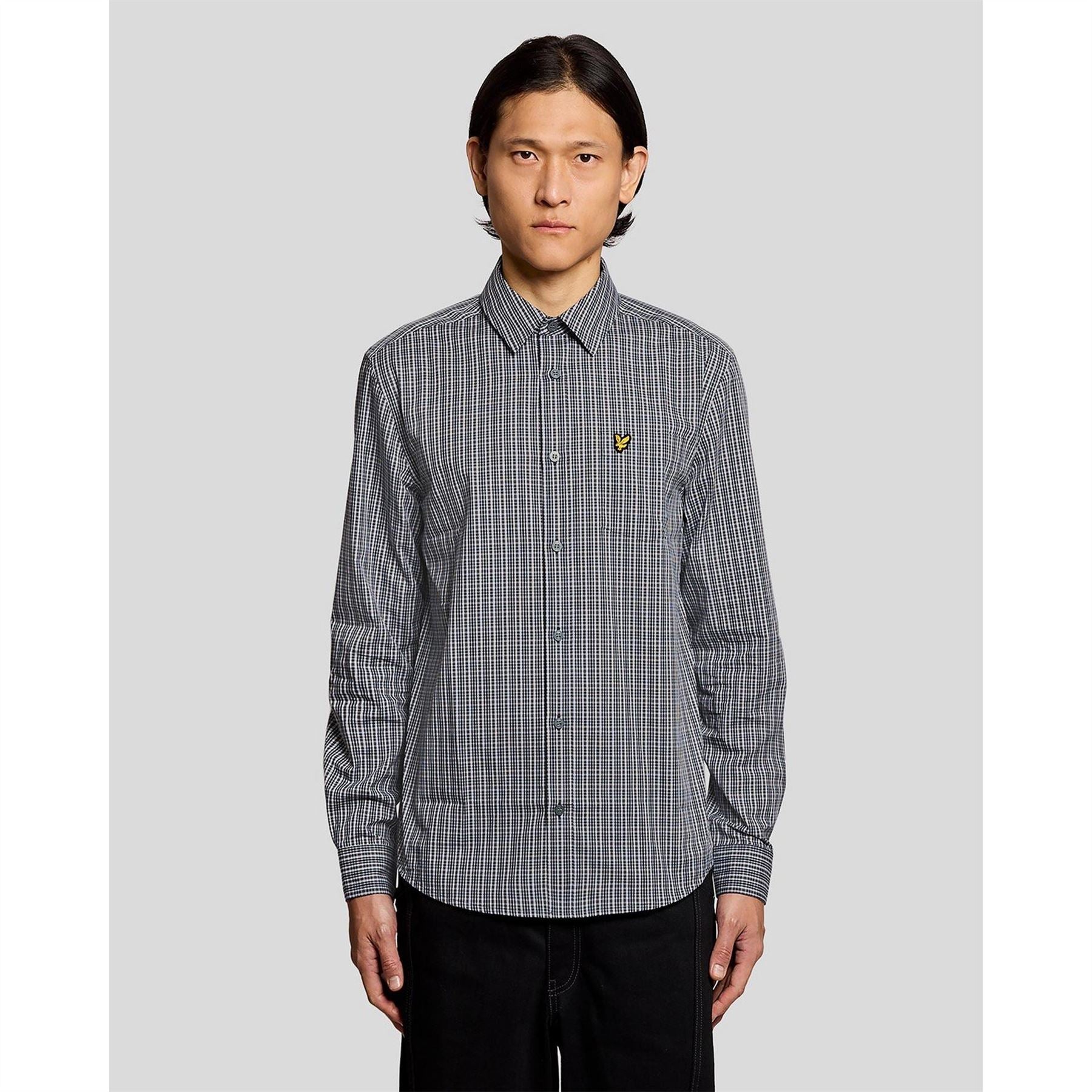 Lyle and Scott Long Sleeve Patterned Shirt