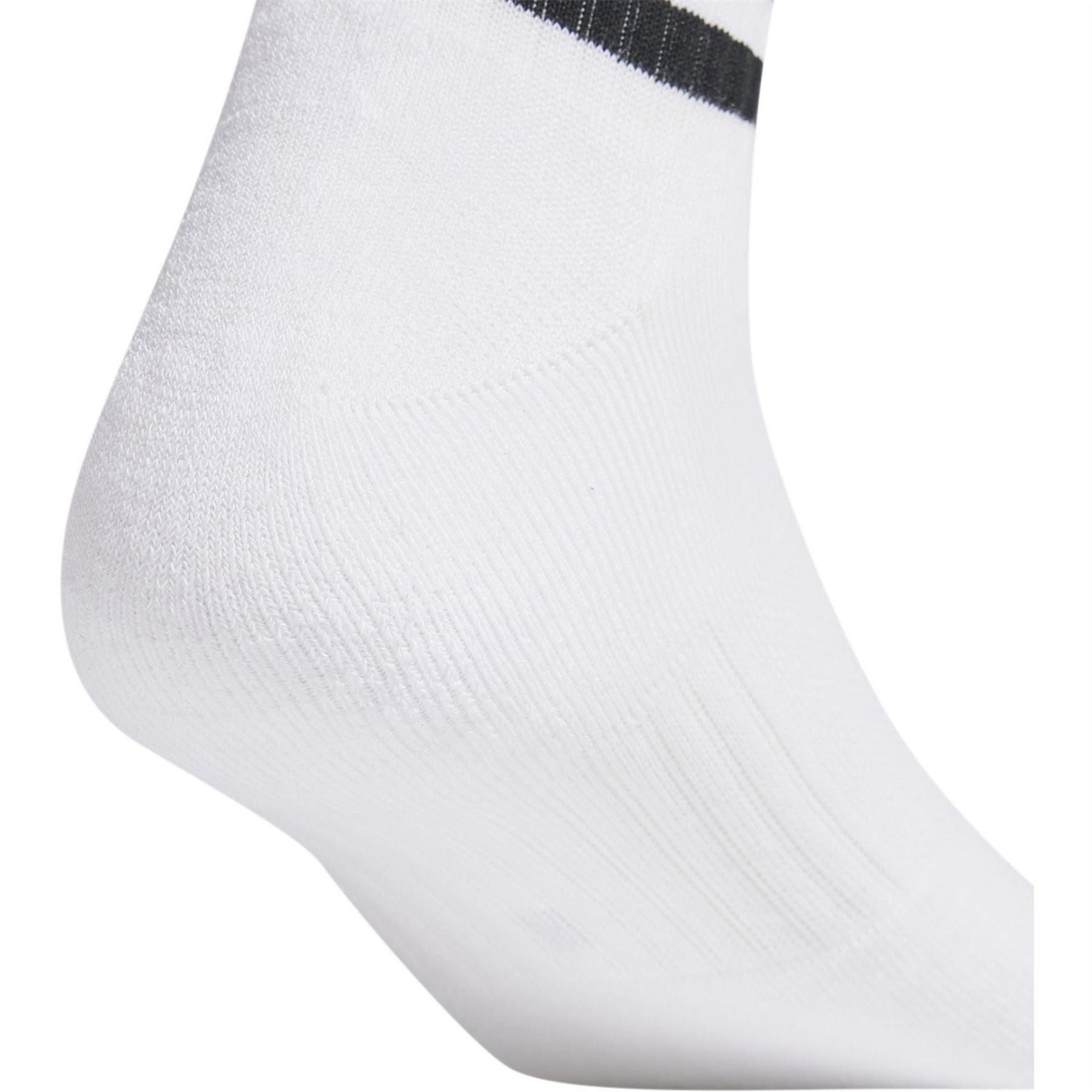 adidas Womens 3 Stripes Cushioned Sportswear Socks 3 Pairs