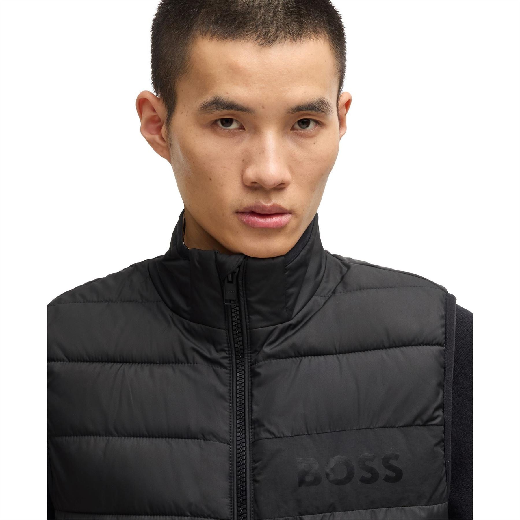 Boss H Cenito Padded Water Repellent Stand Collar Sleeveless Gilet
