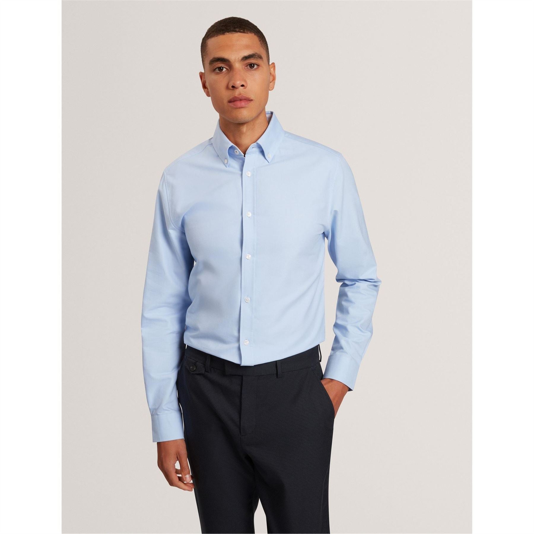 Ted Baker Long Sleeve Button Down Collar Oxford Shirt
