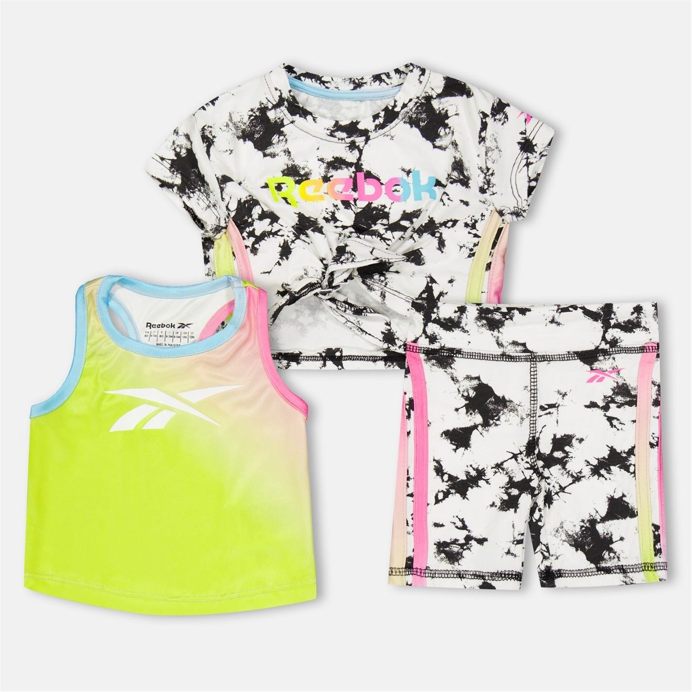 Reebok Crew Neck Short Sleeve T-Shirt and Short Set