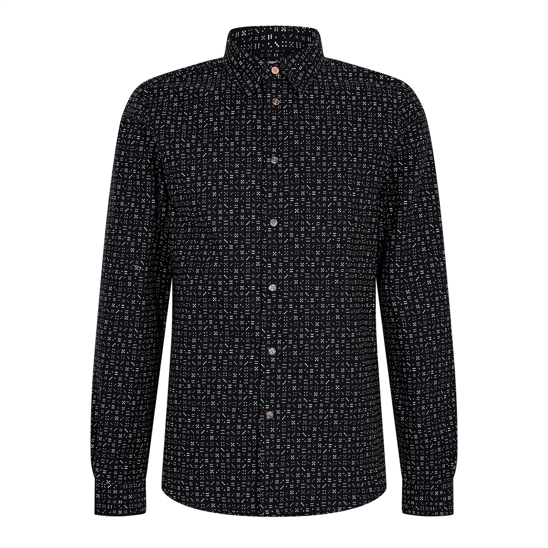 PS Paul Smith Button Placket Point Collar Long Sleeve Shirt