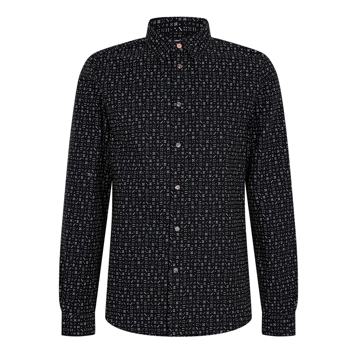 PS Paul Smith Button Placket Point Collar Long Sleeve Shirt