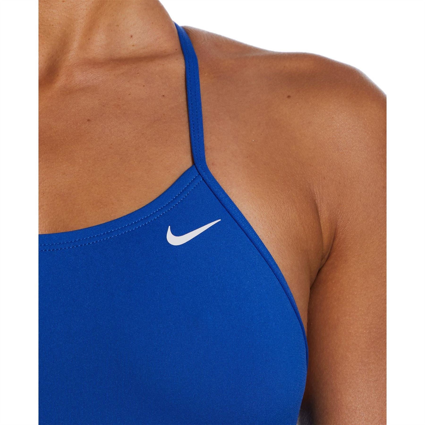 Nike Swim Hydrastrong Lace Up Tie Back One Piece Swimsuit