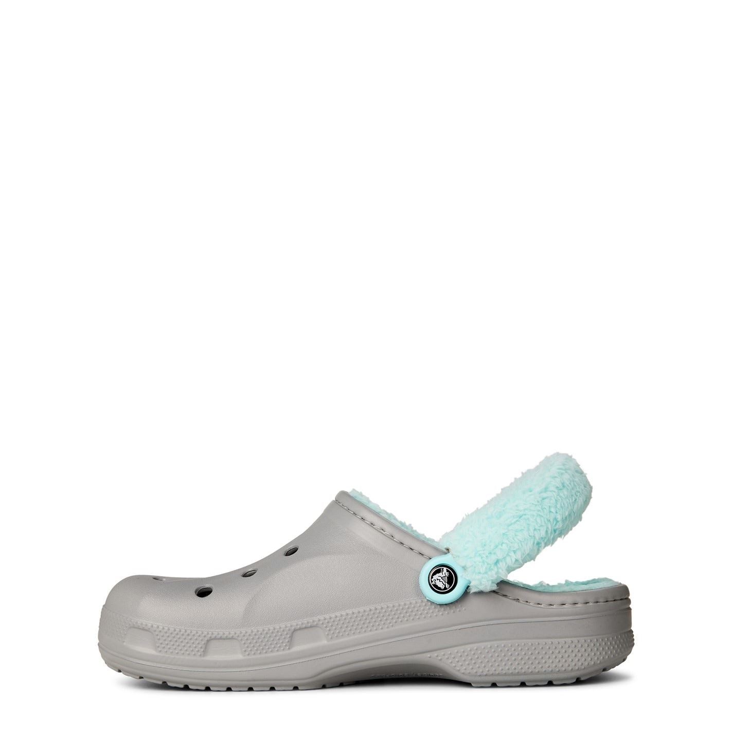 Crocs Womens Baya Lined Fuzz Strap Clog