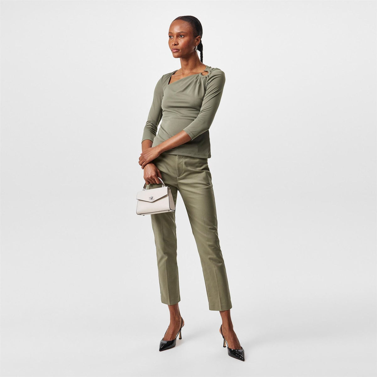 Lauren by Ralph Lauren Faced Stretch Trousers