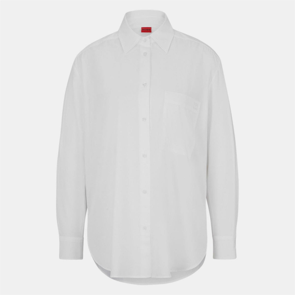 Hugo Oversize Long Sleeve Plain Shirt