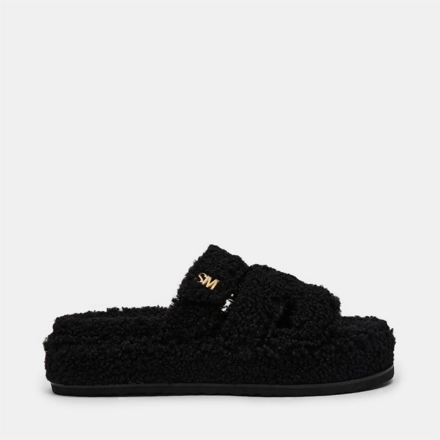 Steve Madden Big Missile F Textured Open Toe Slides