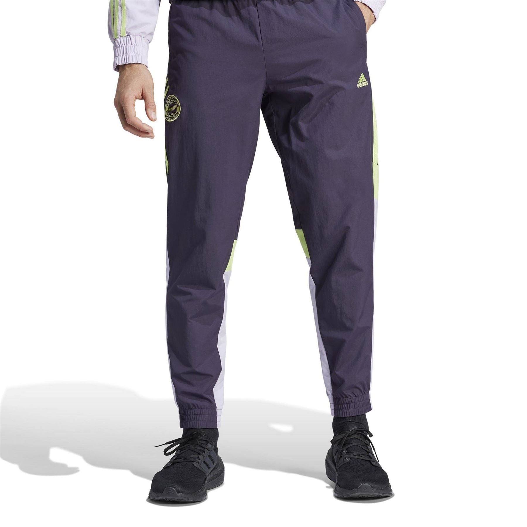 adidas Fc Bayern Woven Tracksuit Bottoms 2023 2024 Adults