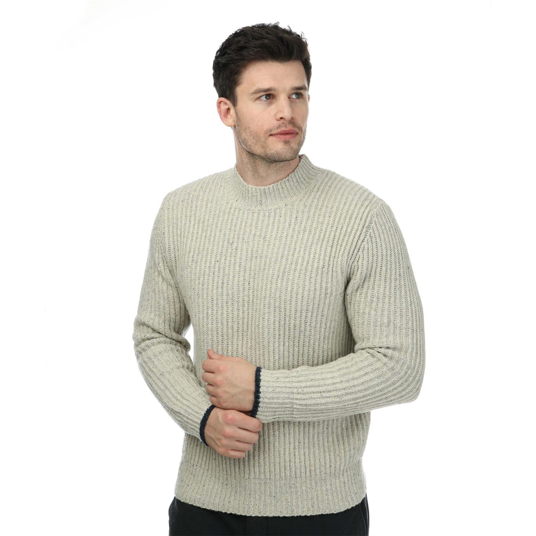 DOCKERS Relaxed Fit Mock Neck Long Sleeve Sweater