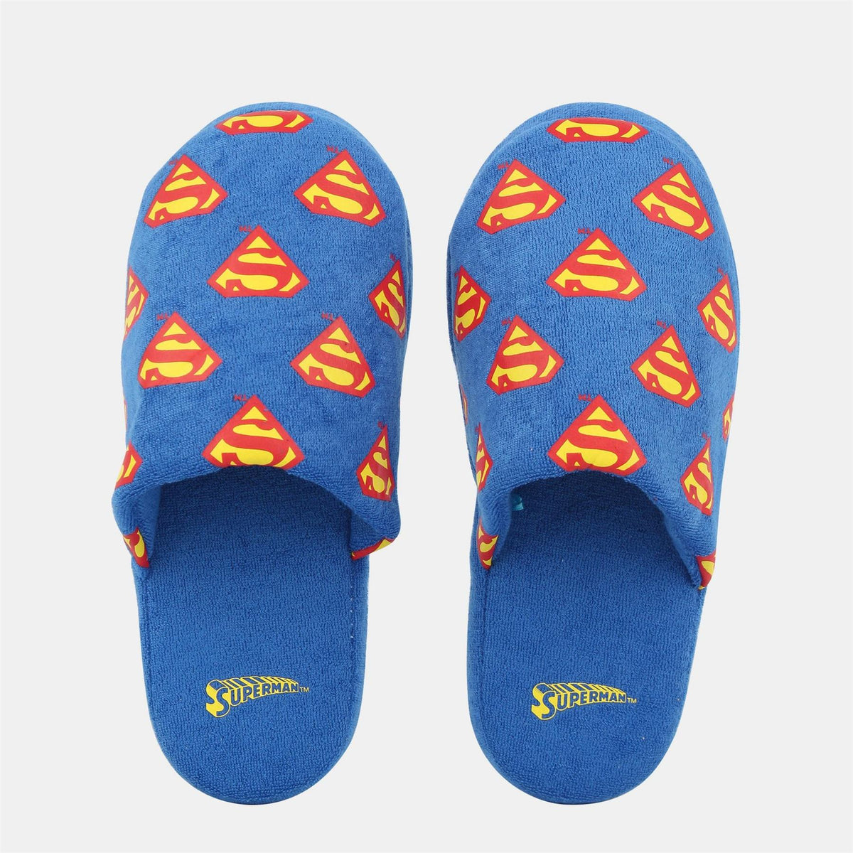 Character Super Man Graphic Print Closed Toe Mules