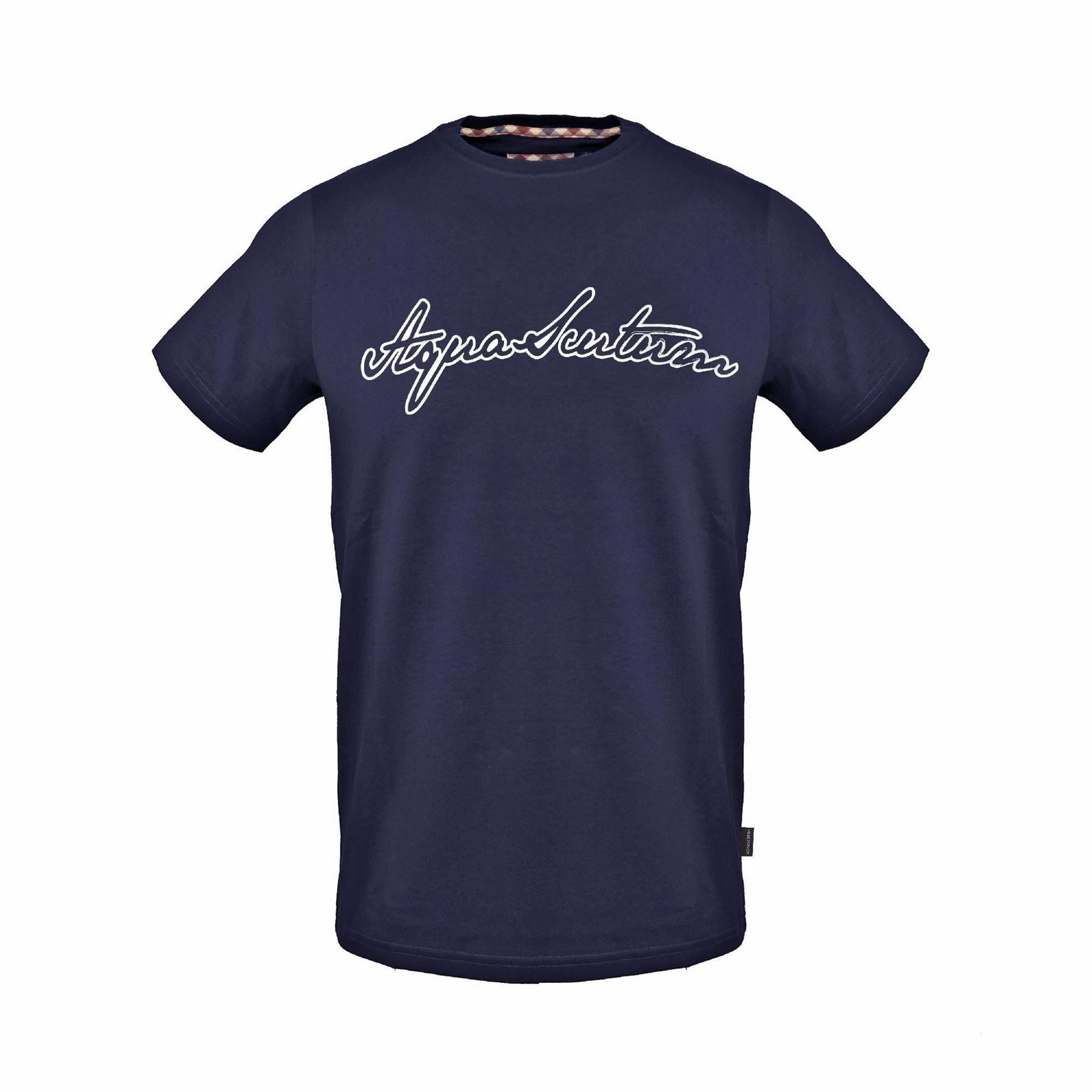 Aquascutum Lacoste Lettering Crew Neck Short Sleeve T-Shirt