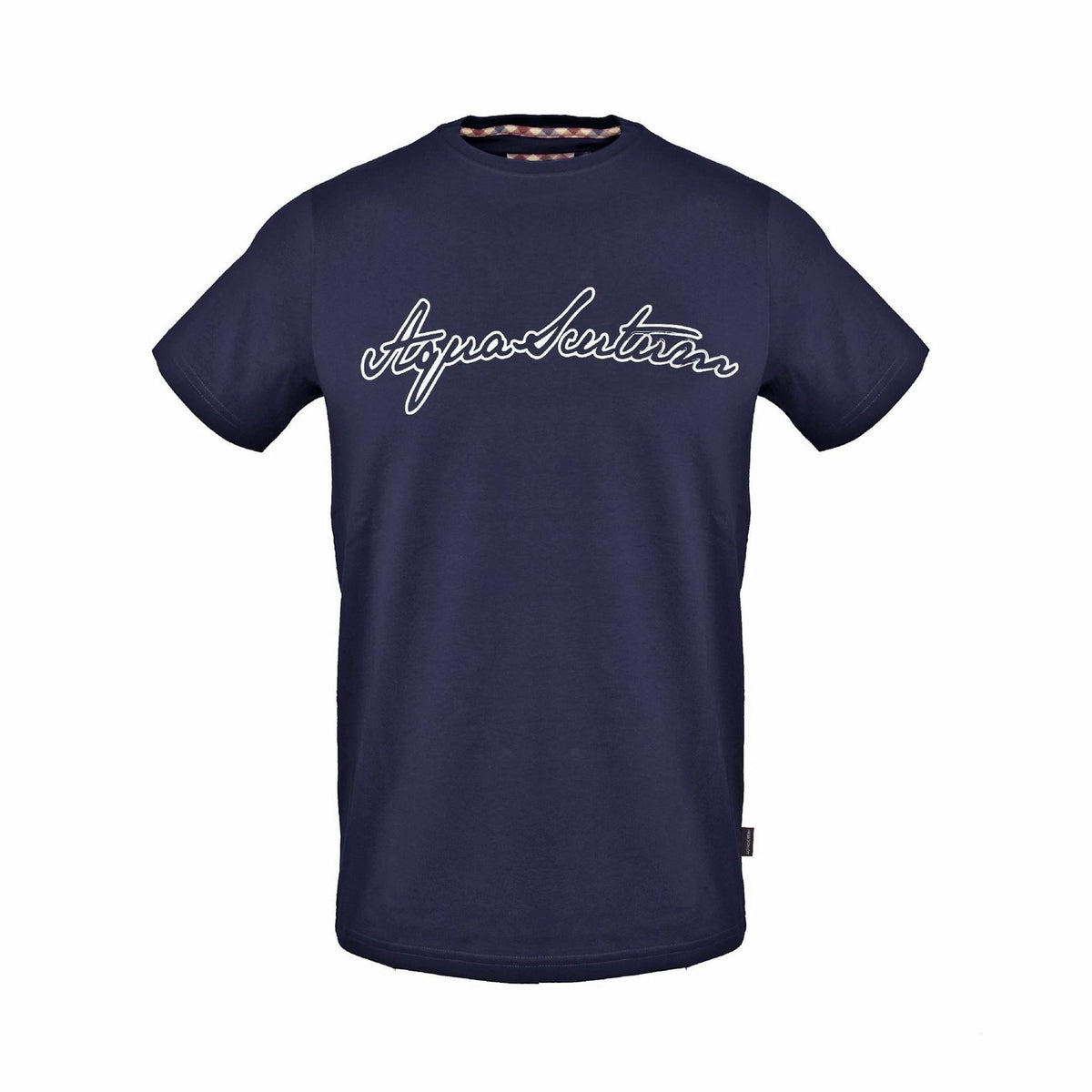 Aquascutum Lacoste Lettering Crew Neck Short Sleeve T-Shirt