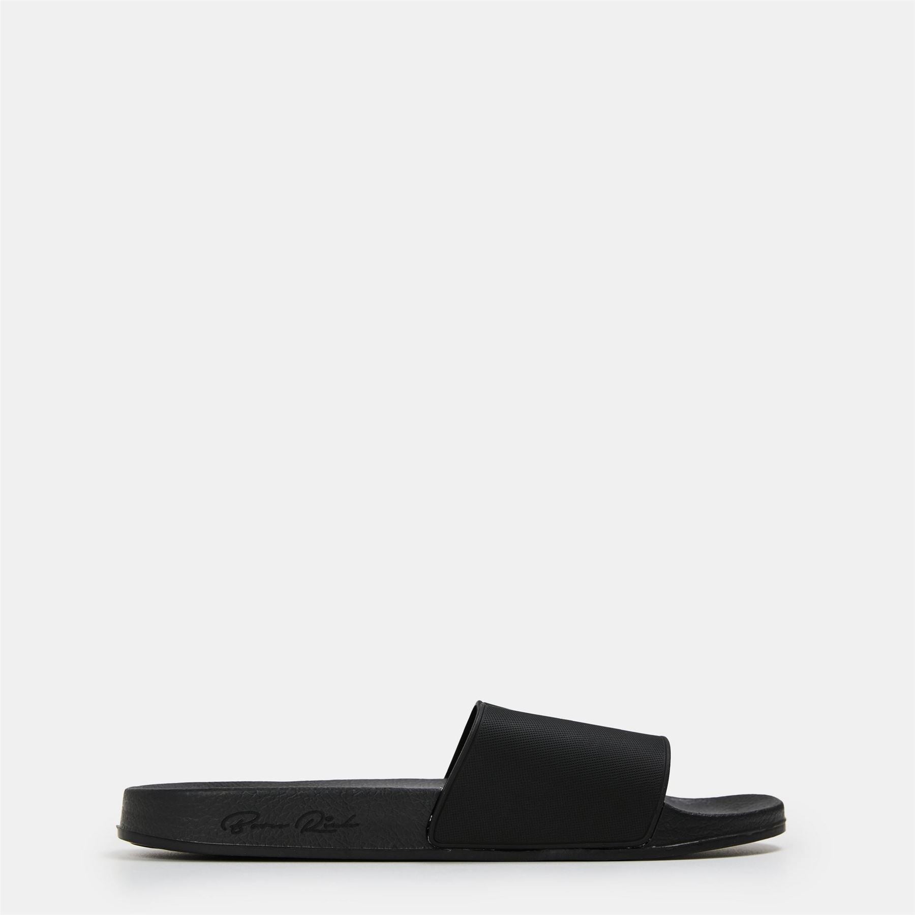 Born Rich Barreca Logo Print Open Toe Slides