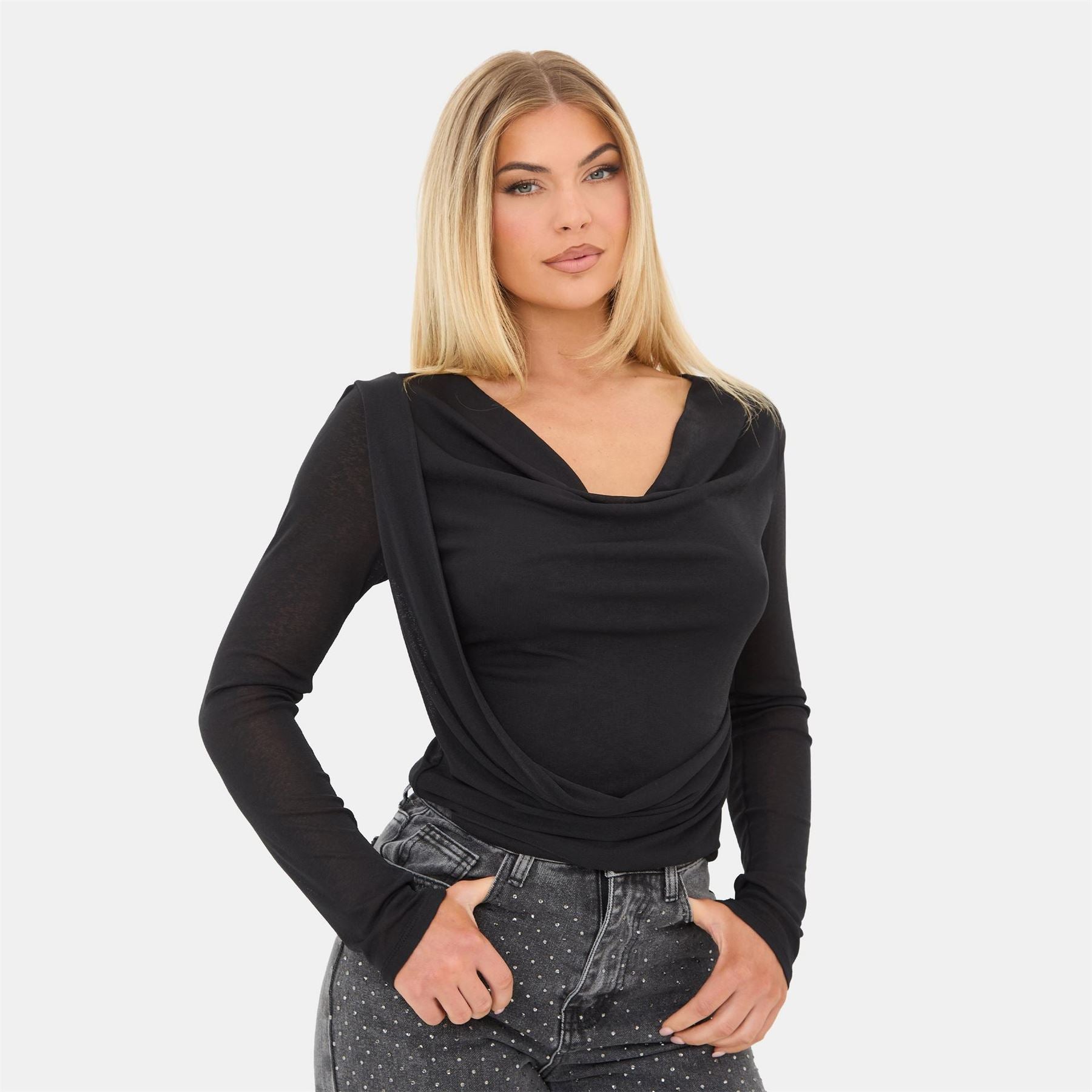 I Saw It First Sleeve Drape Top