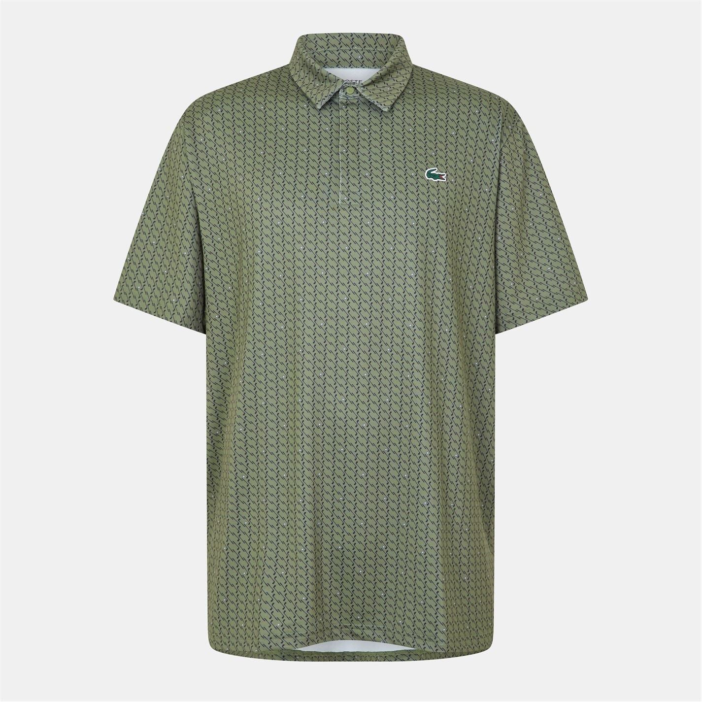 Lacoste Regular Fit Crocodile Print Polo Shirt