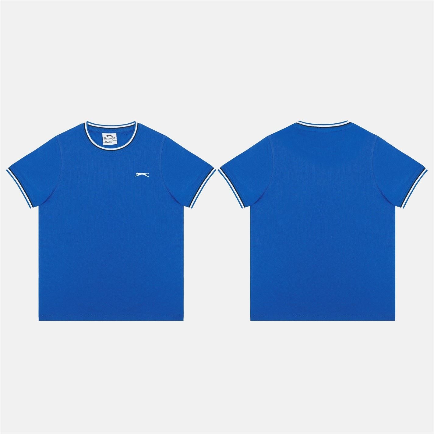 Slazenger Crew Neck Ribbed Collar Short Sleeve T-Shirt