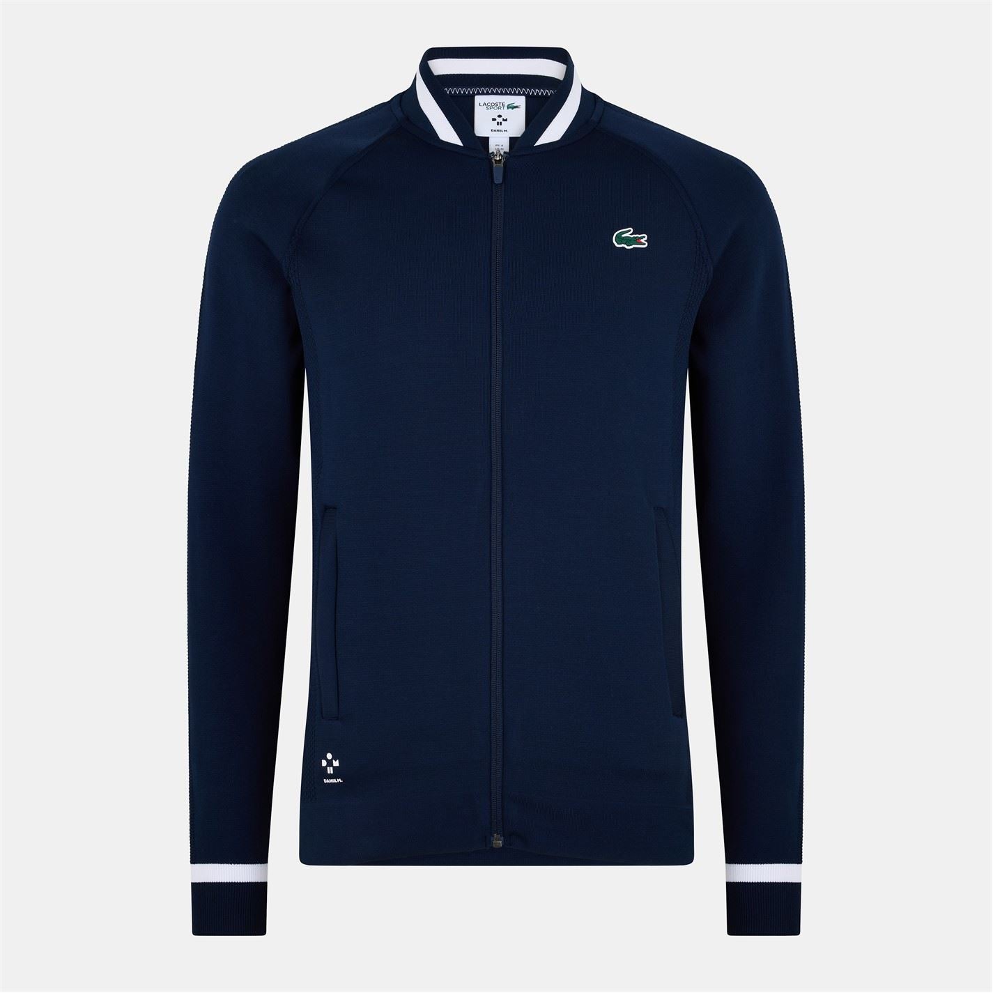 Lacoste Daniil Mock Neck Ribbed Cuff Track Jacket