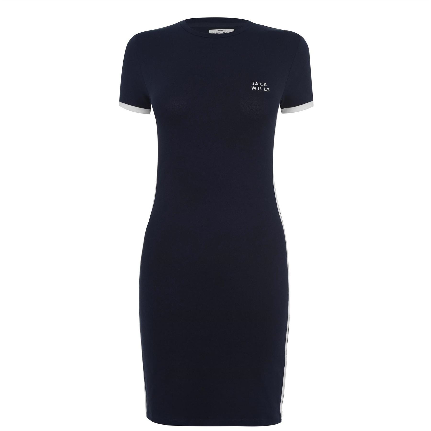 Jack Wills Goodrington Side Stripe Ringer Mini Dress