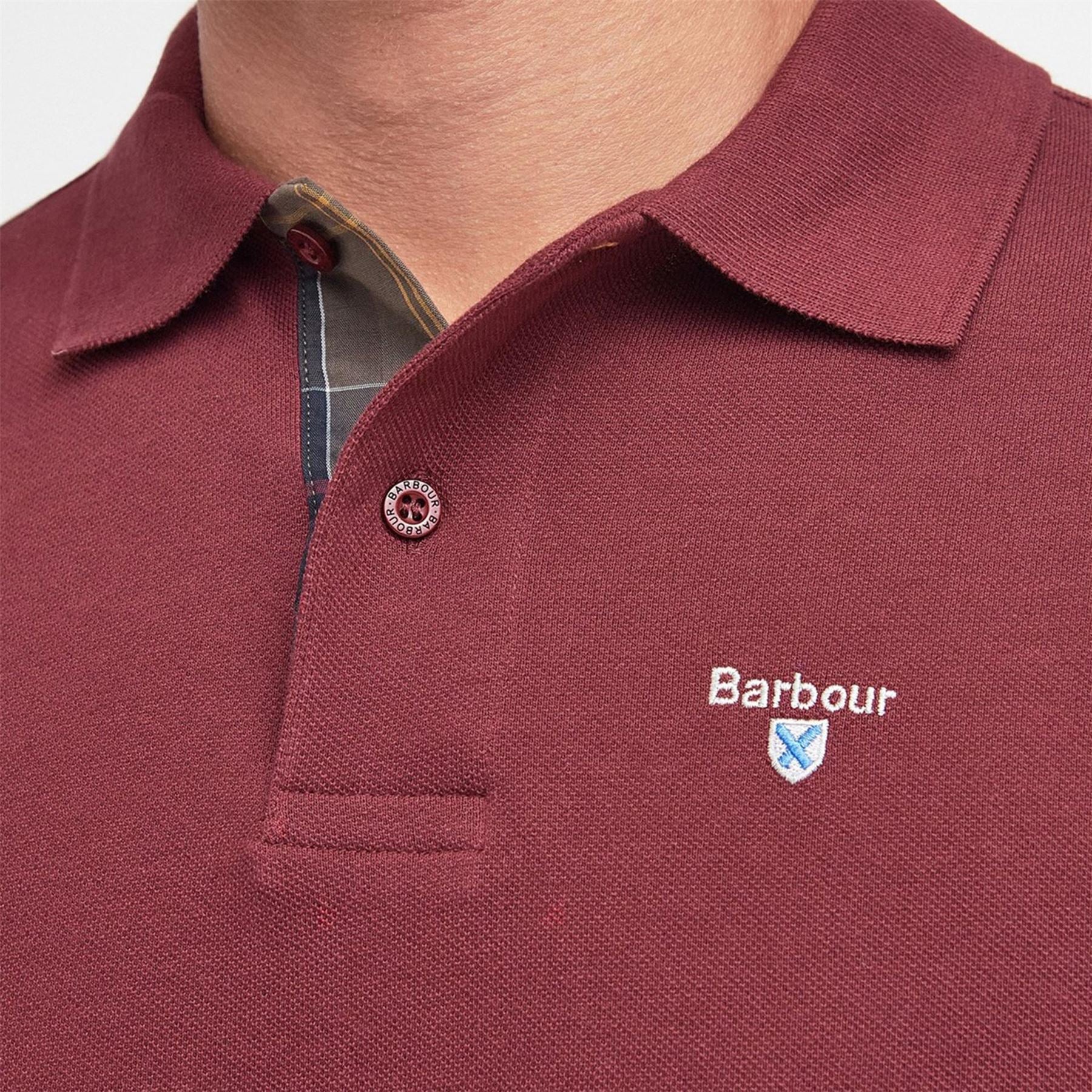 Barbour Tartan Pique Polo Shirt