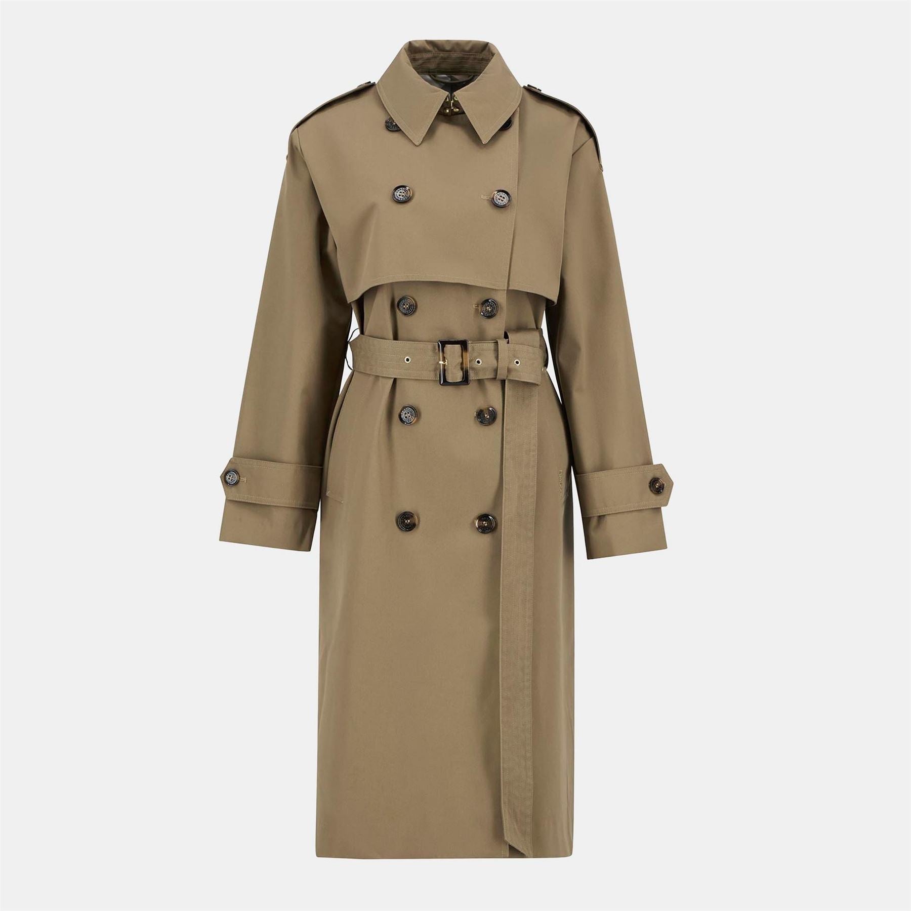 Barbour Aoife Showerproof Double Breasted Long Sleeve Rain Anorak