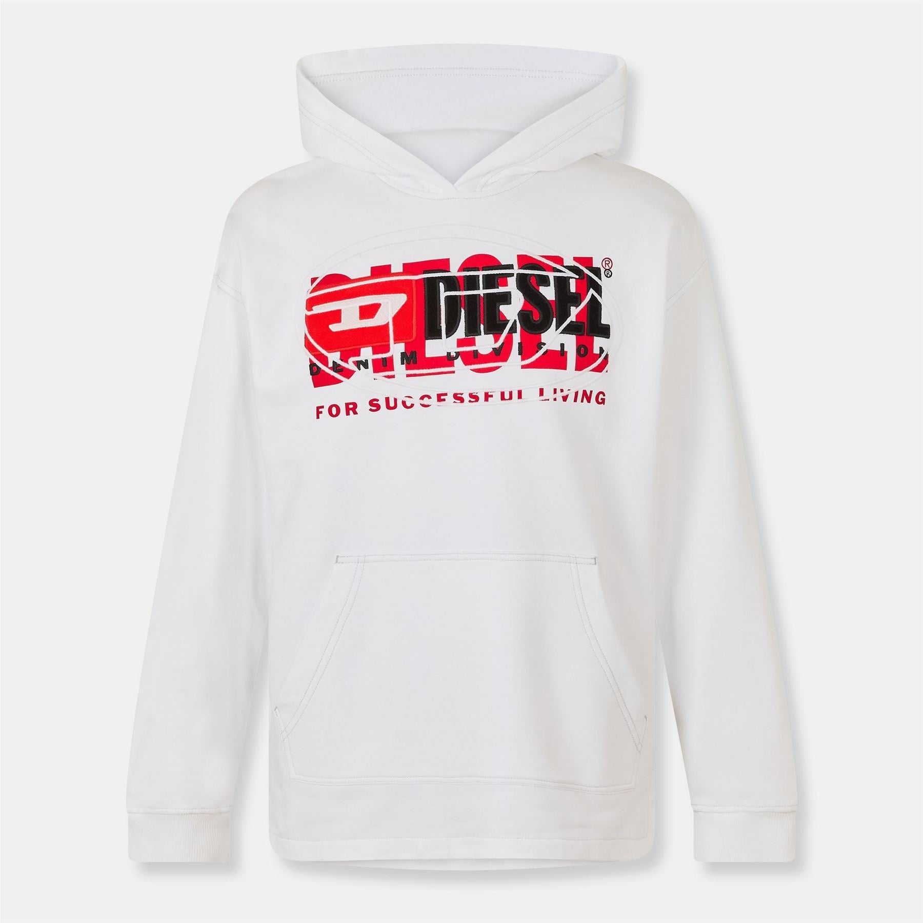 Diesel Hooded Relaxed Fit Lettering Sweatshirt