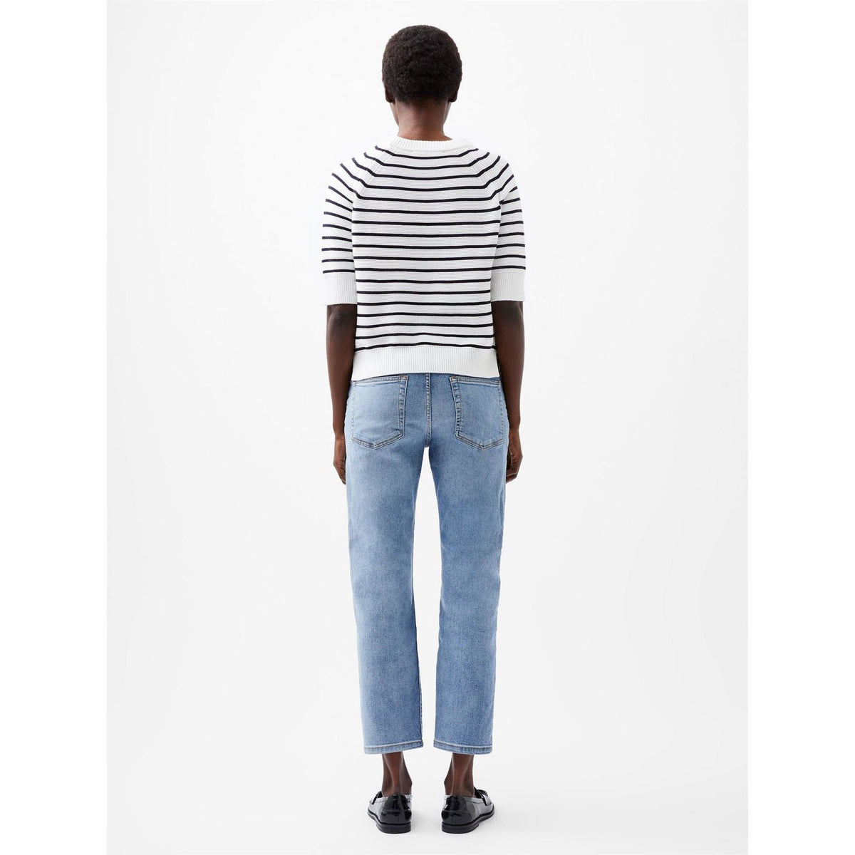 French Connection Lily Crew Neck Short Sleeve Regular Fit Jersey T-Shirt
