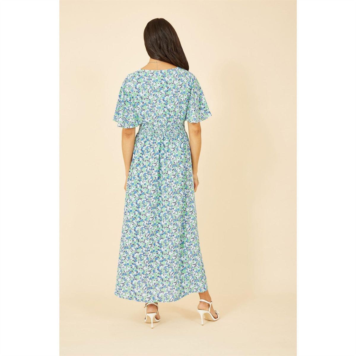 Yumi Ditsy Print Maxi Dress
