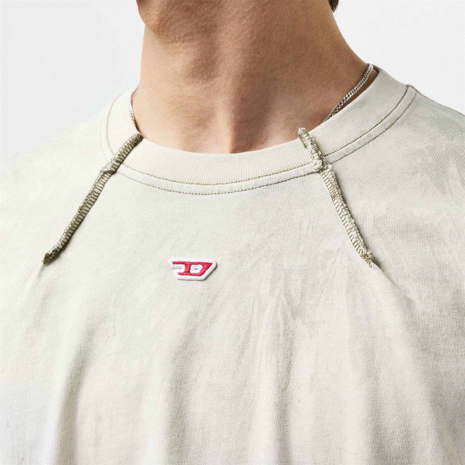 Diesel Regular Fit Raglan Sleeve Crew Neck T-Shirt