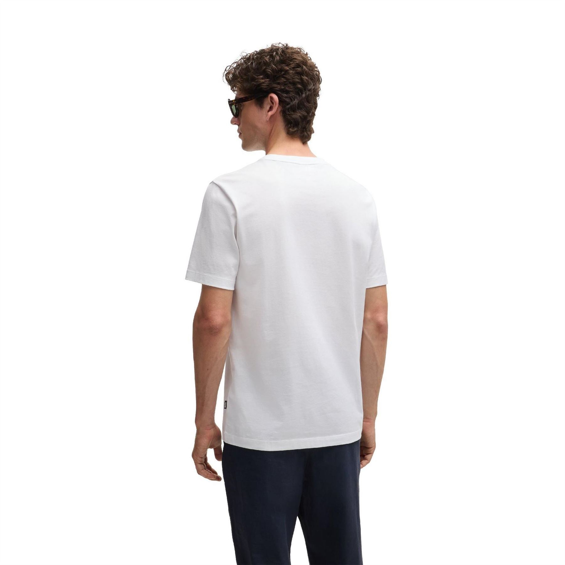 Boss Text Graphic Crew Neck Short Sleeve Jersey T-Shirt