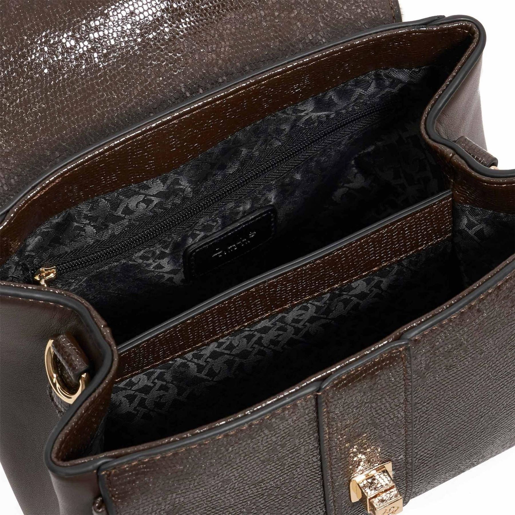 Dune London Dassios Textured Box Bag with Key Ring