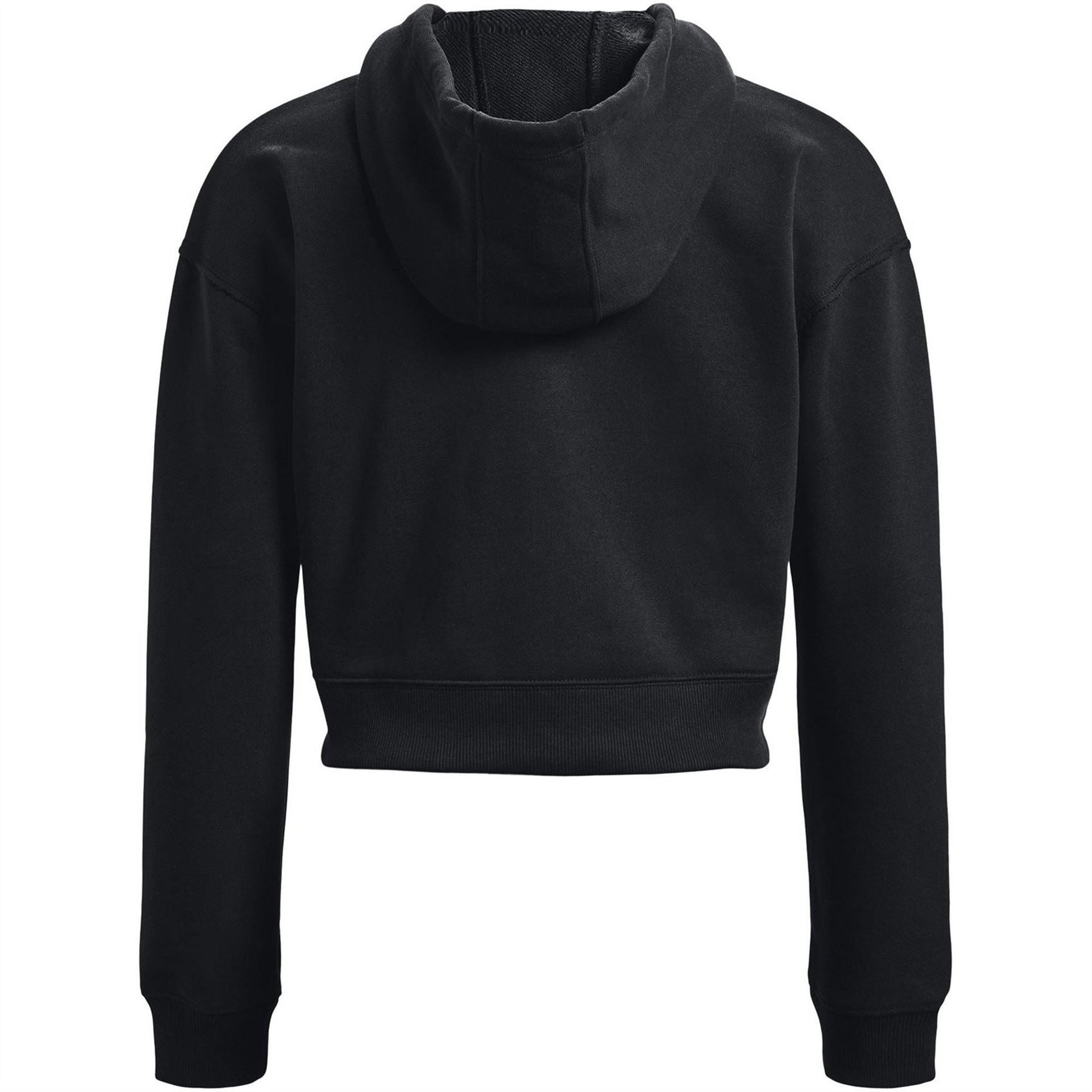 Under Armour Project Rock Terry Hooded Neck Ribbed Cuff Full Zipper Sweatshirt