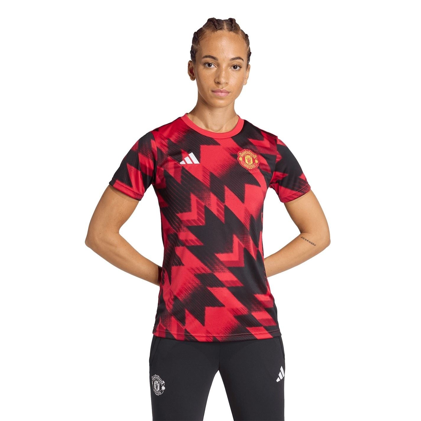 adidas Womens Manchester United Pre Match Shirt 2025 2026