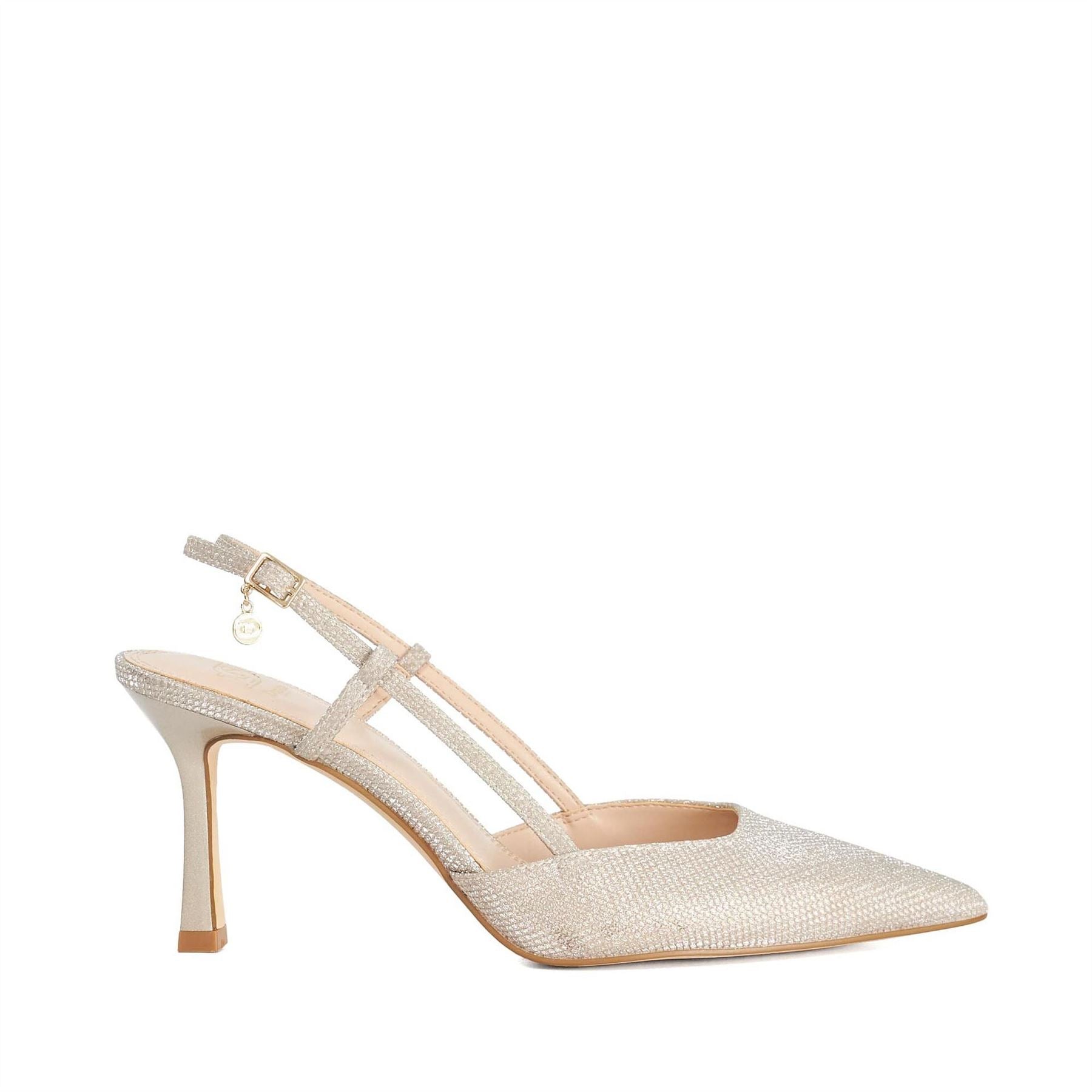 Dune London Composure Metallic Stiletto Slingbacks