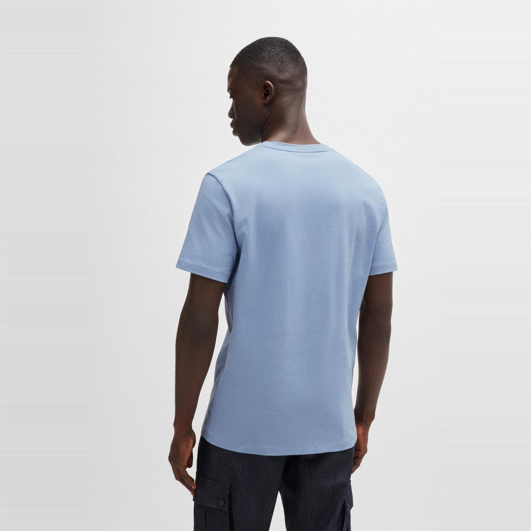 Boss BOSS ORANGE Tales T Shirt with Logo Patch Premium Cotton