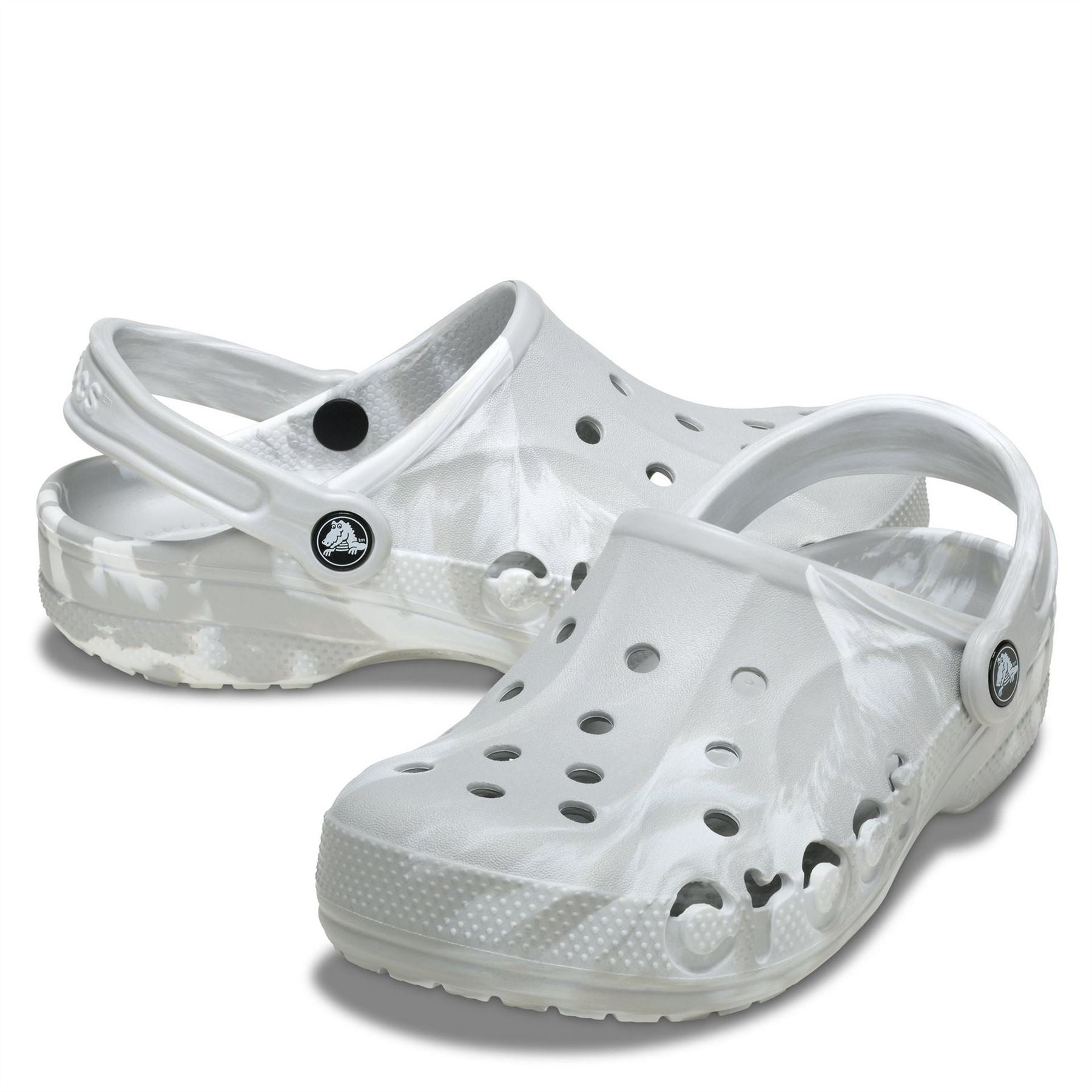 Crocs Baya Marble Patterned Clogs