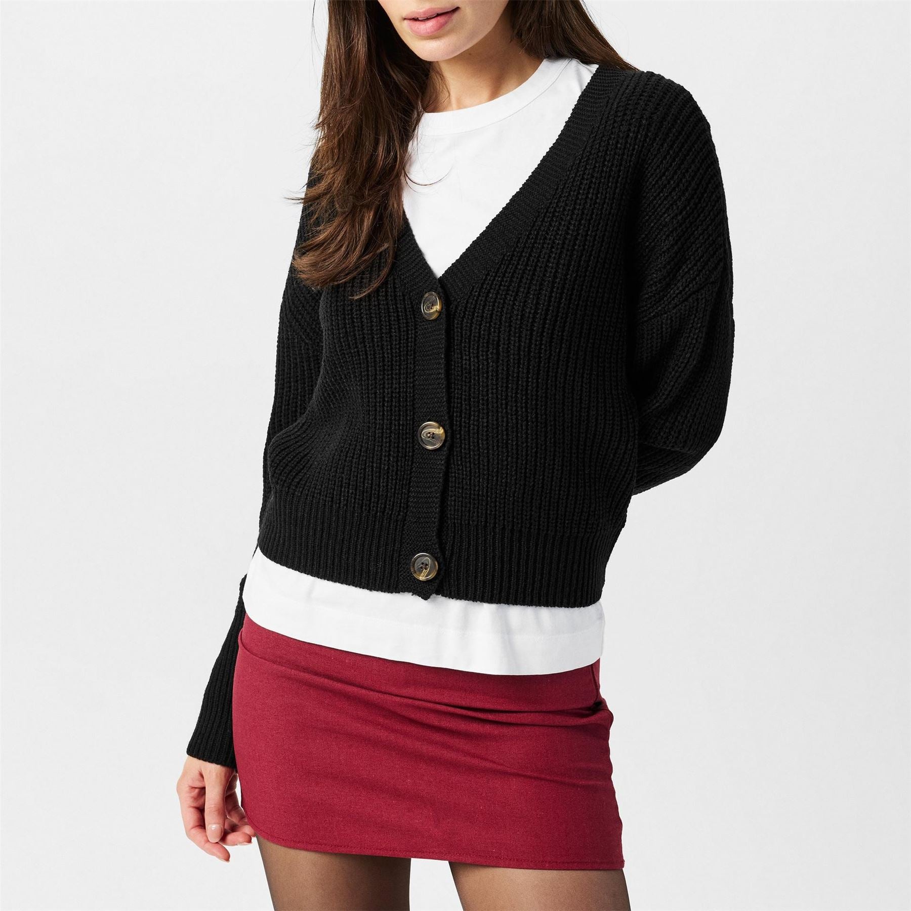 Vero Moda V-Neck Relaxed Fit Long Sleeve Sweater