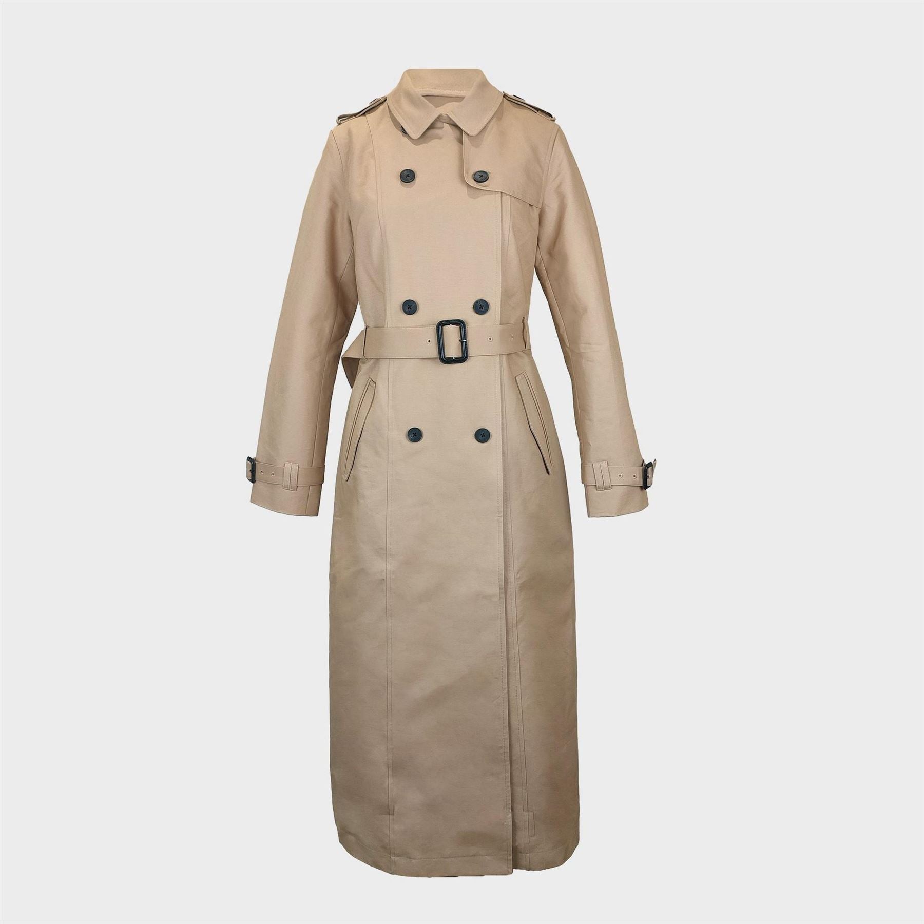 Jack Wills JW Maxi Trench Water Resistant Cotton Long Sleeve Short Puffer Jacket