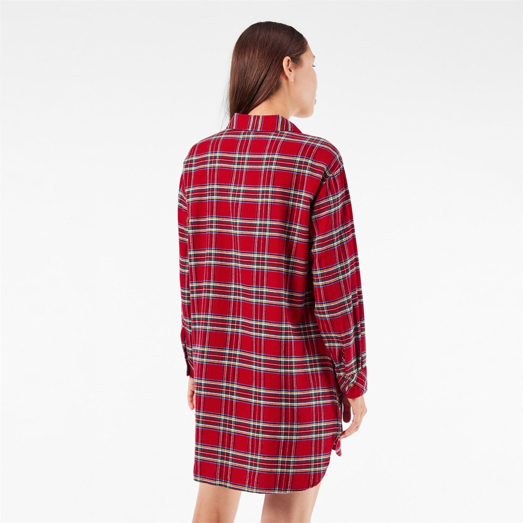 Lauren by Ralph Lauren Collared Neck Long Sleeve Nighty