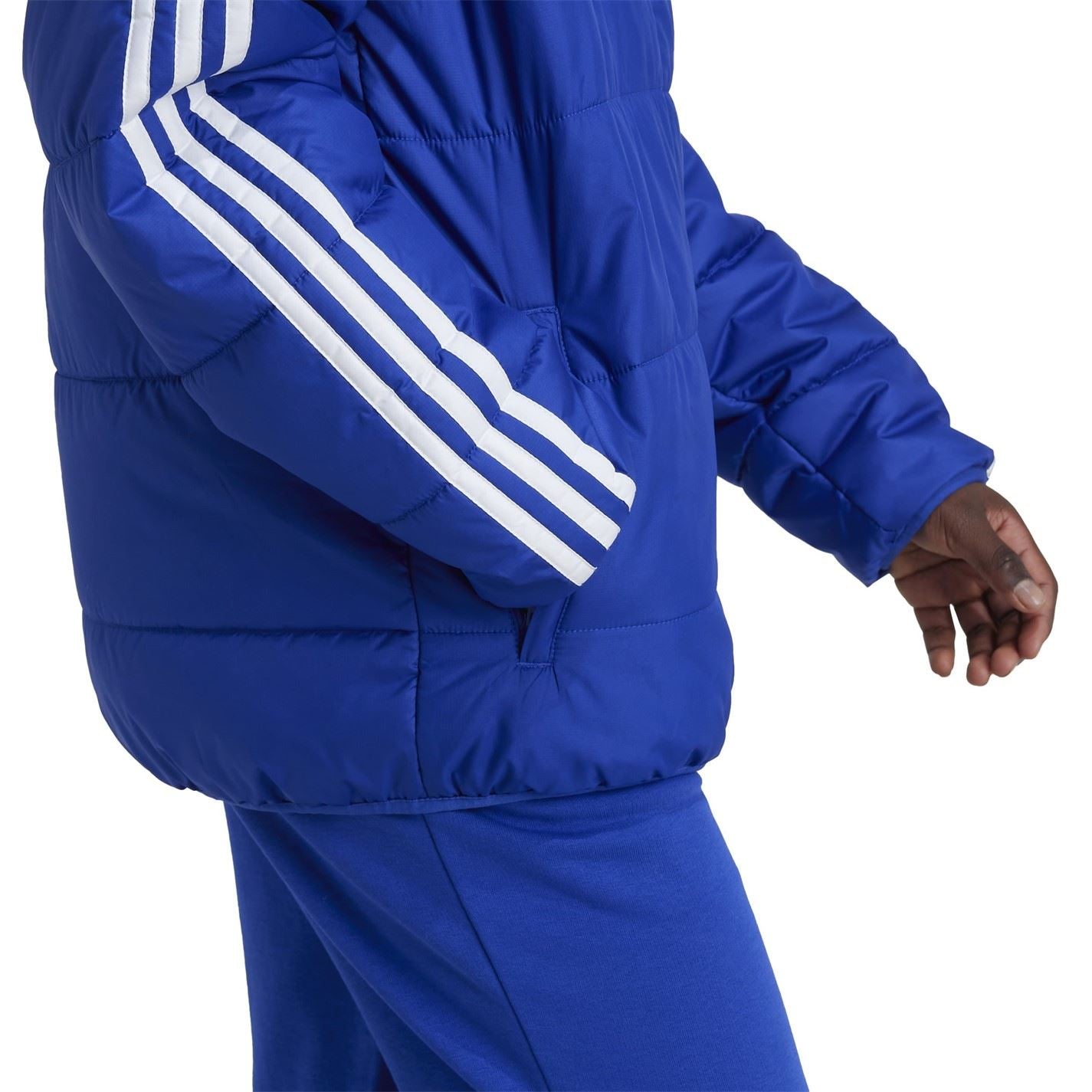 adidas Kids Essentials 3S Hooded Long Sleeve Puffer Jacket