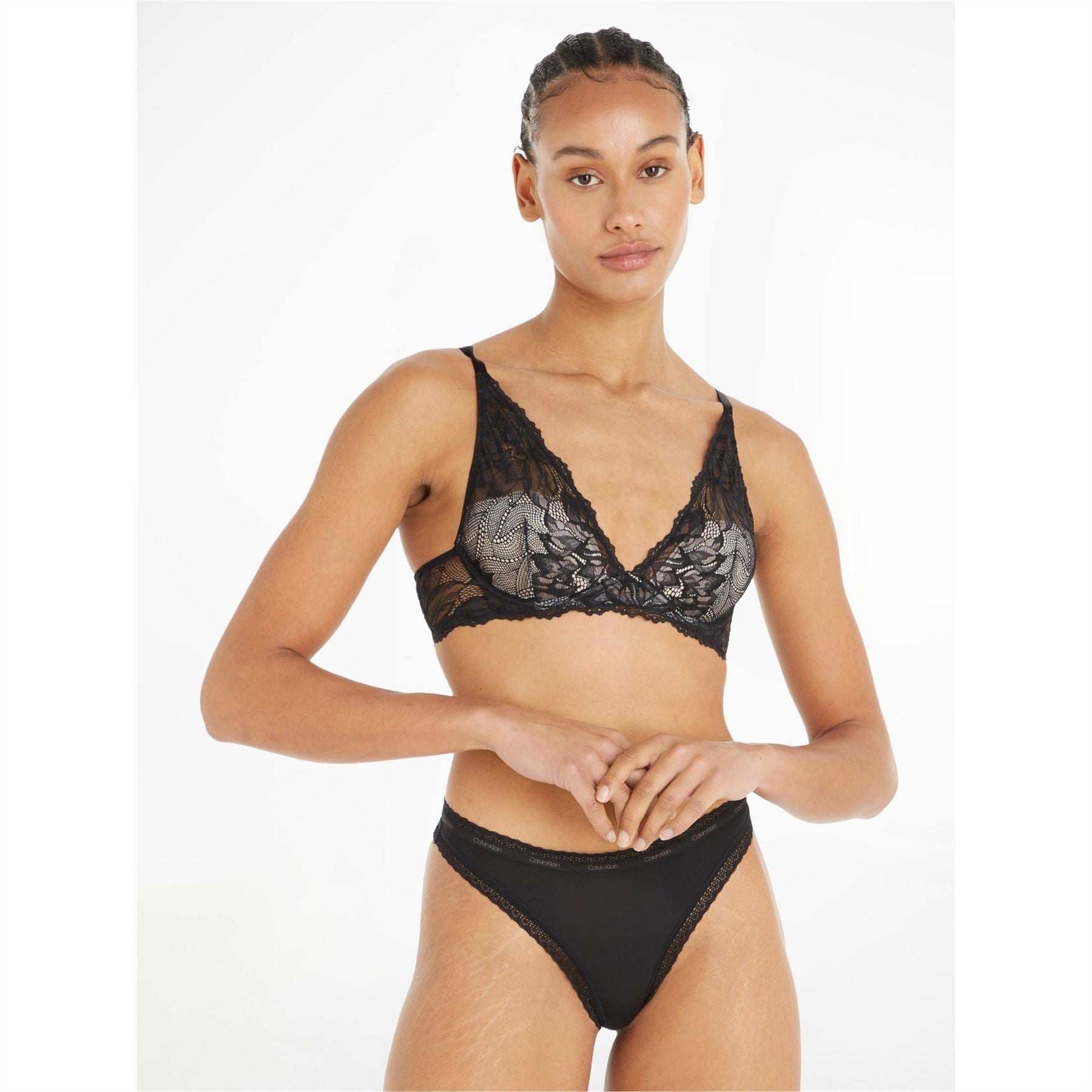 Calvin Klein Comfort Floral Plunge Bra
