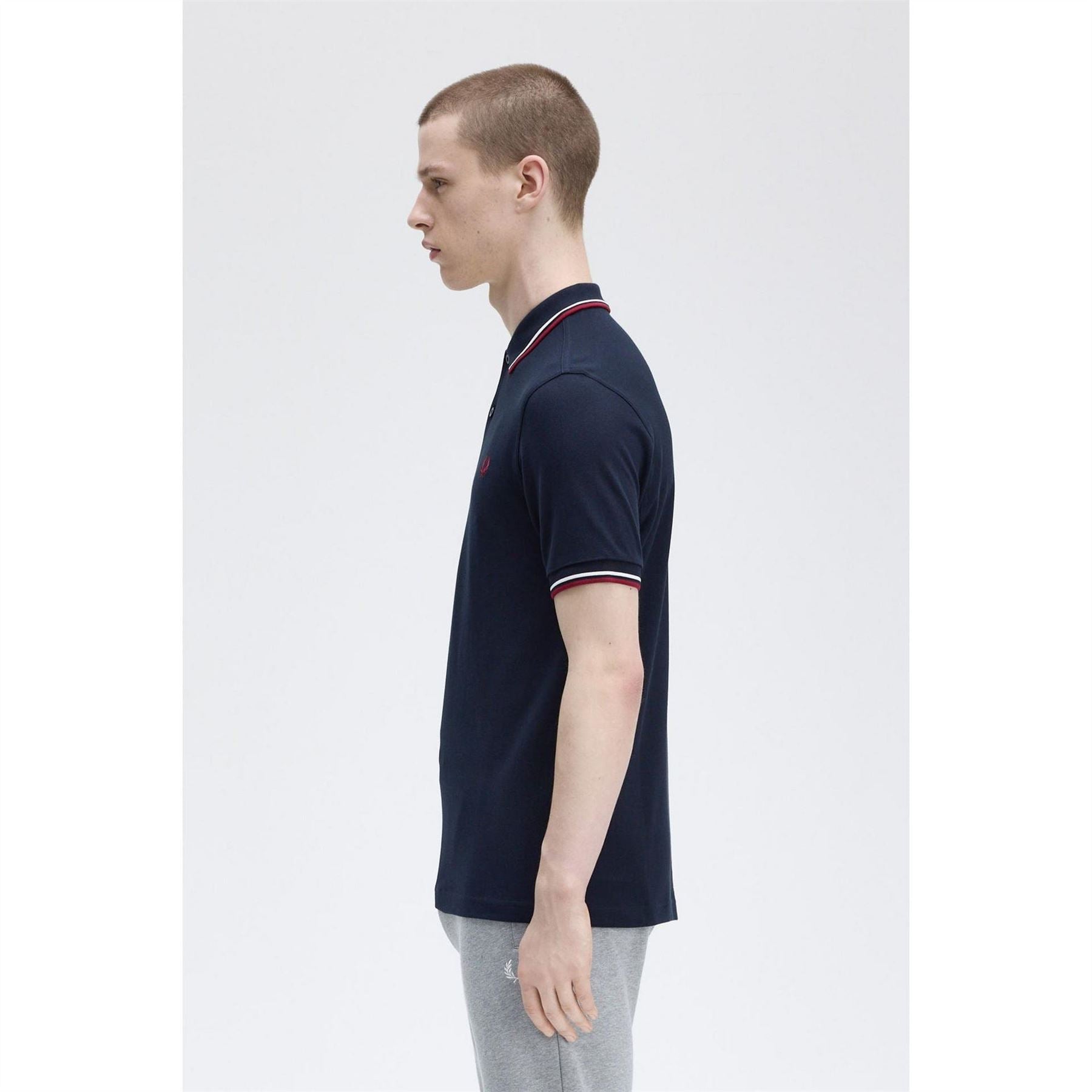 Fred Perry Sleeve Twin Tipped Polo Shirt