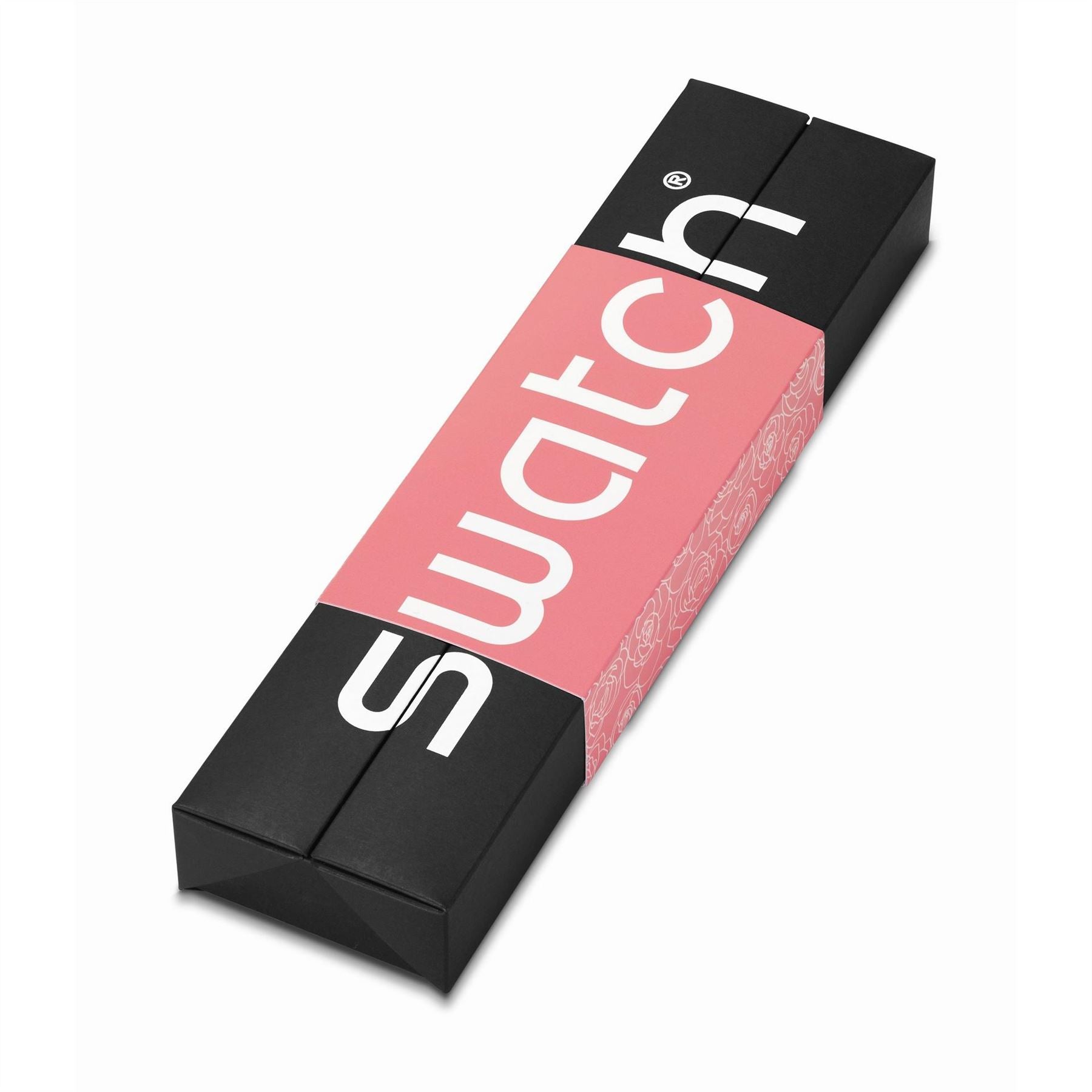 Swatch Pink Petal Leather Strap Fashion Analogue Watch