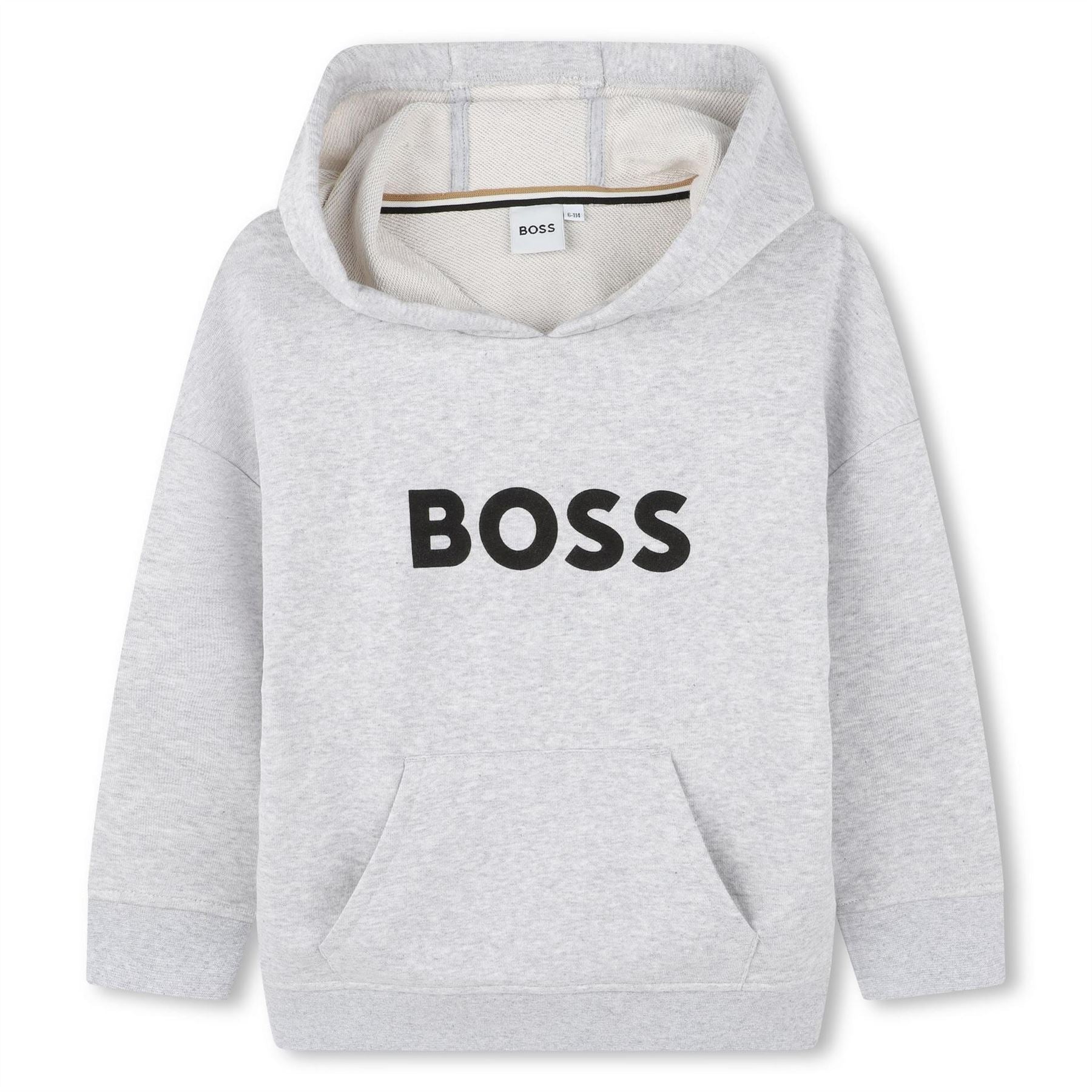 Boss Logo Over The Head Hoodie, Bold Logo