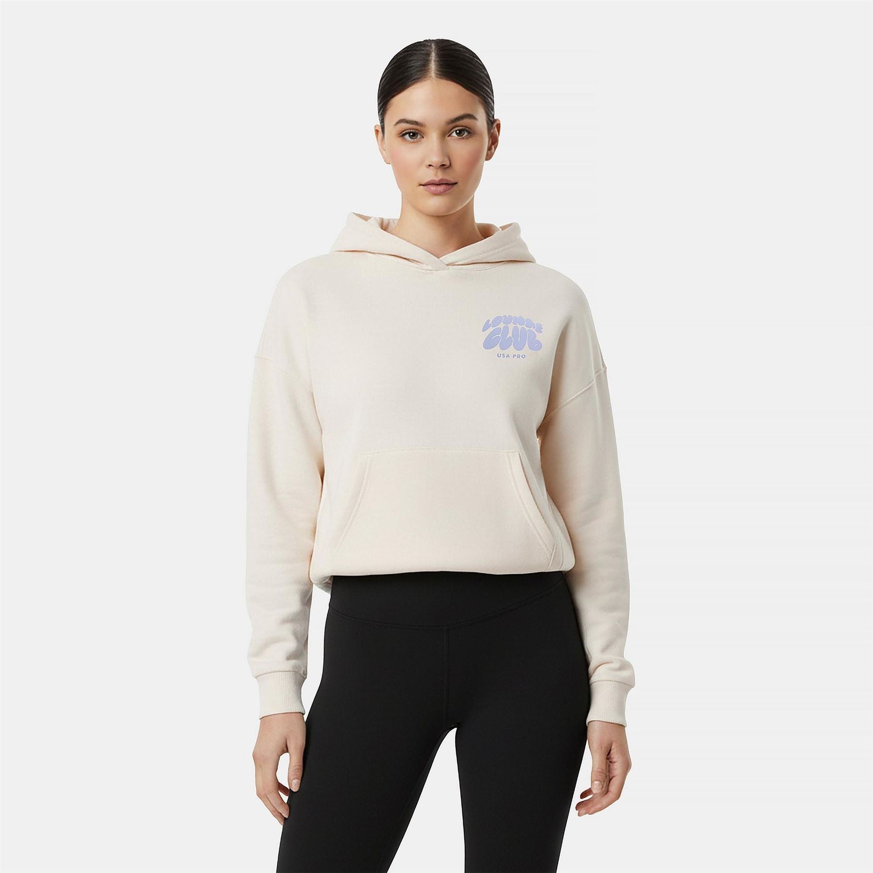 USA Pro Bubble Hooded Neck Long Sleeve Sweatshirt